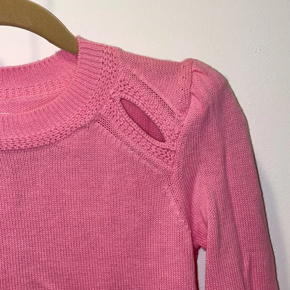 ISABEL MARANT ETOILE CANDY PINK SWEATER WITH CUTOUTS SIZE 36 NWT - Picture 7 of 10